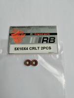 5x10x4 CRLT(2PCS) RB Roulement de cloche hybride cramique, tan